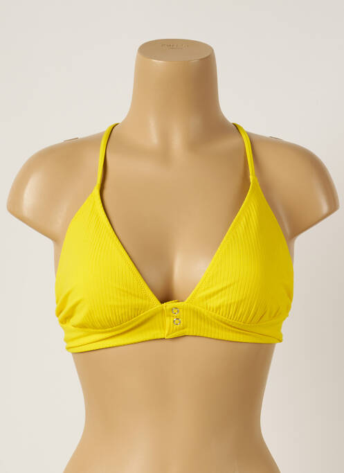 Sutien de costum de baie elasticitate top triunghiuri galben BANANA MOON femme