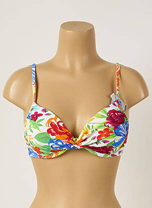 Sutien de costum de baie top sutien modelat top sutien modelat albastru LIVIA femeie