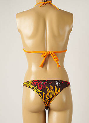 Costum de baie din două piese elasticitate top triunghiuri portocalie BANANA MOON femeie