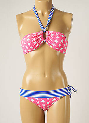 Costum de baie din două piese elasticitate top sutien modelat roz BANANA MOON femeie