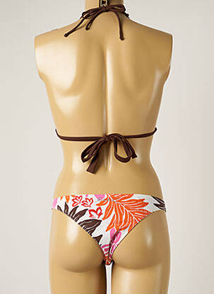 Costum de baie din două piese elasticitate top triunghiuri roz BANANA MOON femeie