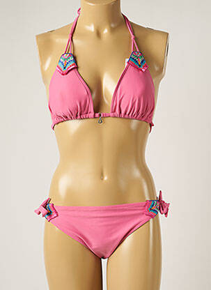 Costum de baie din două piese elasticitate top sutien modelat roz BANANA MOON femeie