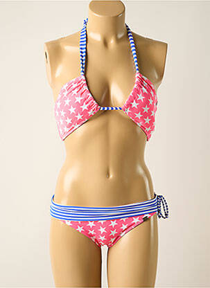Costum de baie din două piese elasticitate top sutien modelat roz BANANA MOON femeie