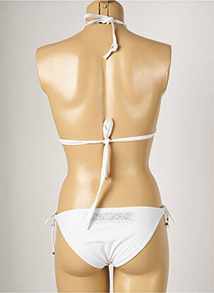 Costum de baie din două piese elasticitate top triunghiuri alb BANANA MOON femeie