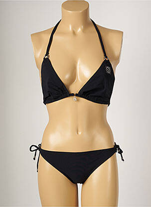 Costum de baie din două piese elasticitate top triunghiuri negru BANANA MOON femeie