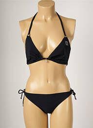 Costum de baie din două piese elasticitate top triunghiuri negru BANANA MOON femme