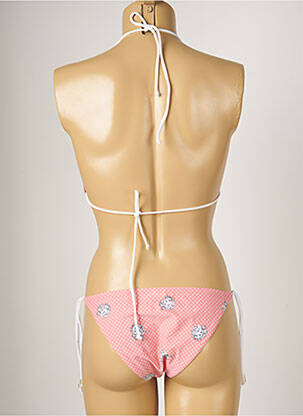 Costum de baie din două piese elasticitate top triunghiuri roz BANANA MOON femeie