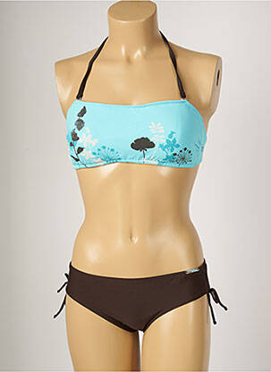 Costum de baie din două piese top bentiță top bentiță maro BANANA MOON femeie