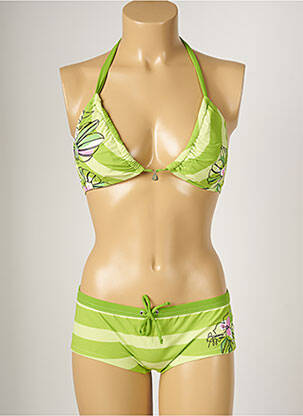 Costum de baie din două piese elasticitate sutien cu susținere înaltă și burete detașabil verde BANANA MOON femeie