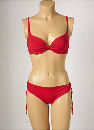 Costum de baie din două piese elasticitate top sutien modelat roșu BANANA MOON femeie