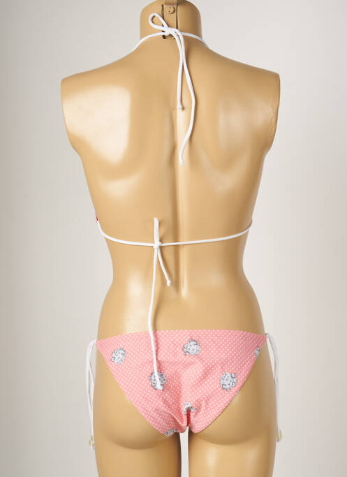 Costum de baie din două piese elasticitate top triunghiuri roz BANANA MOON femme