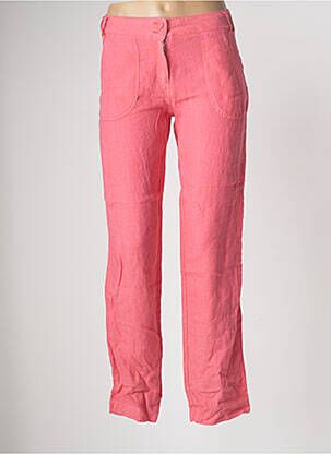 Pantalon slim roz TERRE & MER femeie