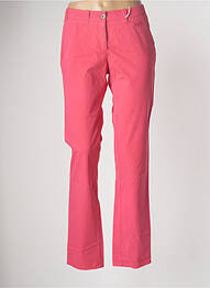 Pantalon chino închidere cu fermoar sub clapetă cu nasturi mărime normală roz MAT DE MISAINE femeie