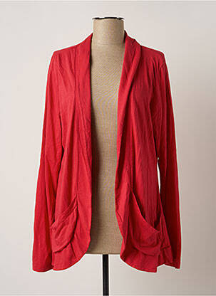 Vestă cu mâneci lungi roșu BOBI femeie