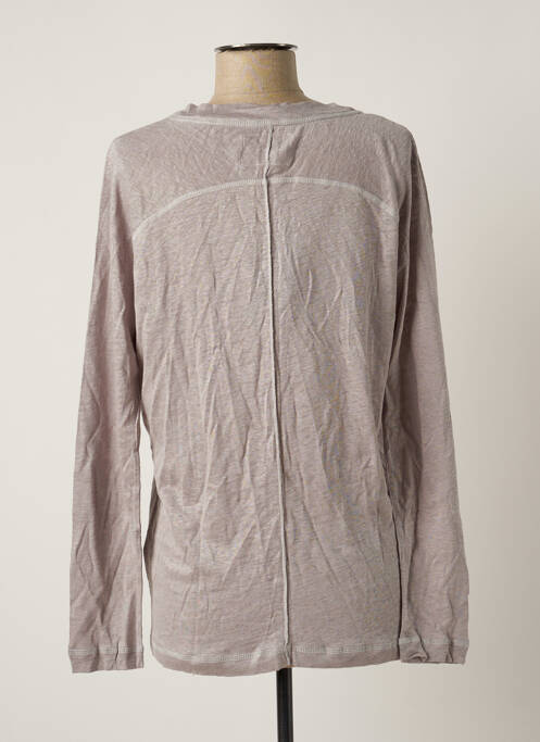 Vestă cu mâneci lungi gri TERRE & MER femeie