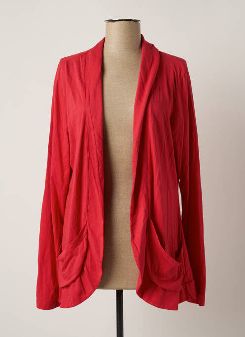 Vestă cu mâneci lungi roșu BOBI femeie