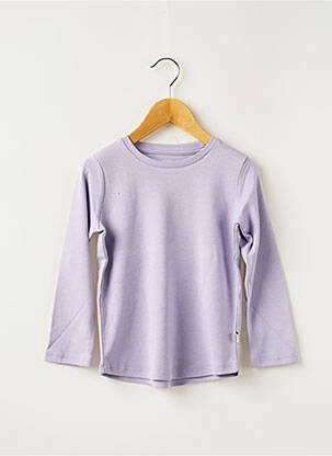 Tricou elasticitate mâneci lungi violet HELLO ELAÉ fată