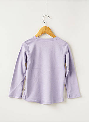 Tricou elasticitate mâneci lungi violet HELLO ELAÉ fată