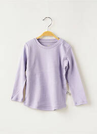 Tricou elasticitate mâneci lungi violet HELLO ELAÉ fille