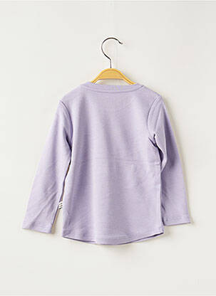 Tricou elasticitate mâneci lungi violet HELLO ELAÉ fată