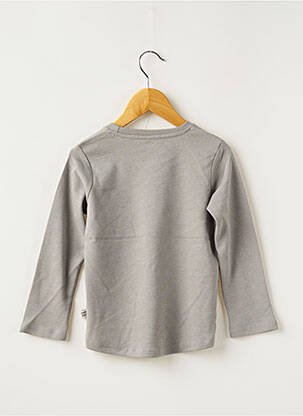 Tricou elasticitate mâneci lungi gri HELLO ELAÉ fată