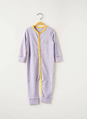 Pijama închidere cu capse la picioare violet HELLO ELAÉ fată