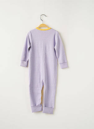Pijama închidere cu capse la picioare violet HELLO ELAÉ fată