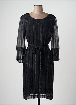Rochie midi mâneci lungi mâneci lungi negru STELLA FOREST femeie