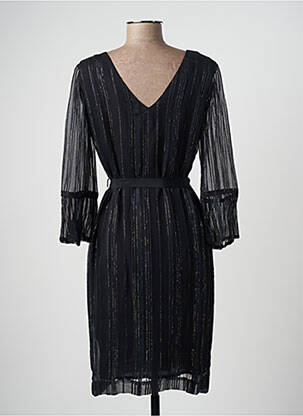 Rochie midi mâneci lungi mâneci lungi negru STELLA FOREST femeie