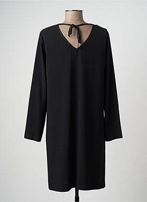 Rochie midi mâneci lungi mâneci lungi negru HARTFORD femeie
