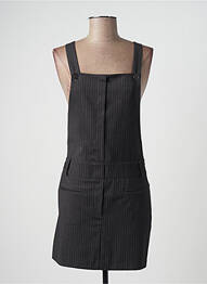 Rochie scurtă croială cambrată bretele subțiri gri NEW LILY femme