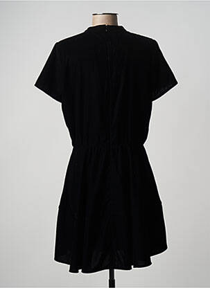 Rochie scurtă închidere cu fermoar la spate mâneci scurte negru SESSUN femeie