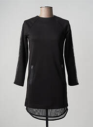 Rochie scurtă închidere cu fermoar la spate mâneci lungi negru REDSOUL femme