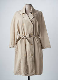 Trench țesătură poplin fără glugă bej HARTFORD femme
