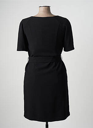 Rochie midi țesătură crep mâneci scurte negru ARMANI femeie