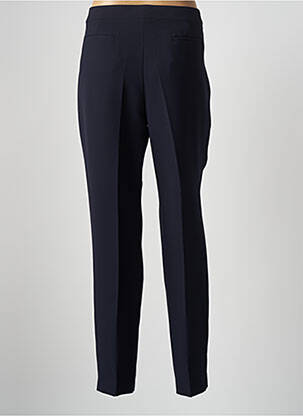 Pantalon slim țesătură poplin mărime normală albastru EMMA & CARO femeie