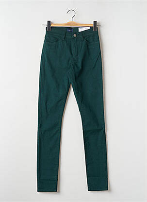 Pantalon slim conic mărime normală verde GANT femeie