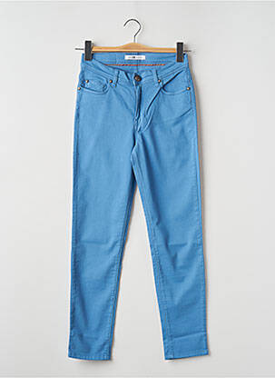 Pantalon slim albastru MENSI COLLEZIONE femeie