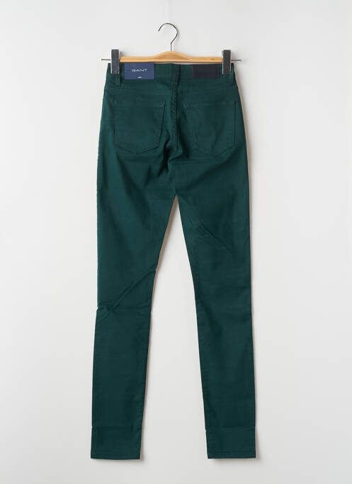 Pantalon slim verde GANT femeie