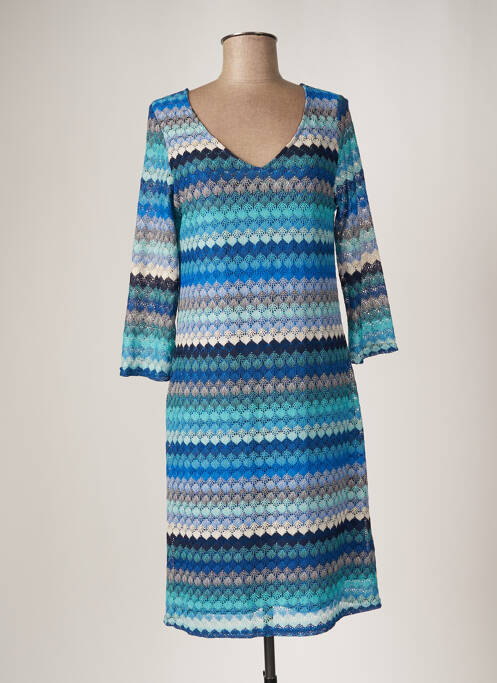 Rochie midi albastru HALOGENE femeie