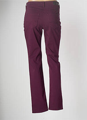 Pantalon slim țesătură poplin mărime normală violet ATELIER GARDEUR femeie