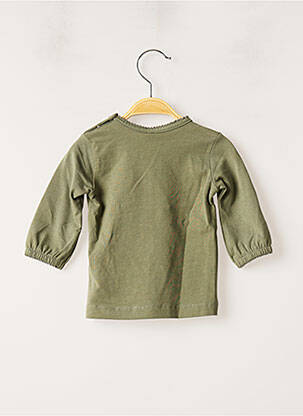Tricou elasticitate mâneci lungi verde NAME IT fată