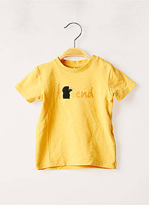 Tricou elasticitate mâneci scurte galben NAME IT băiat