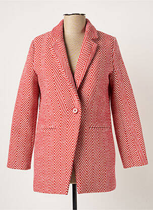 Palton lung roșu LES P'TITES BOMBES femeie