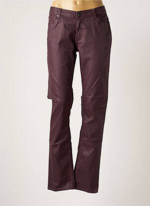 Pantalon slim violet GARCIA femeie