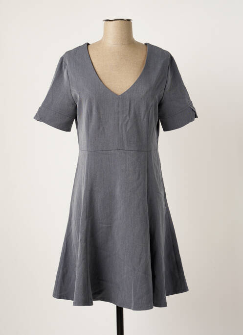 Rochie midi gri LOLA ESPELETA femeie