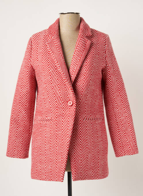 Palton lung roșu LES P'TITES BOMBES femeie