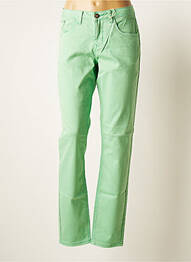 Pantalon slim elasticitate mărime normală verde CREAM femme