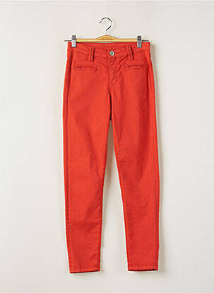 Pantalon 7/8 elasticitate mărime normală portocalie DENIM STUDIO femeie