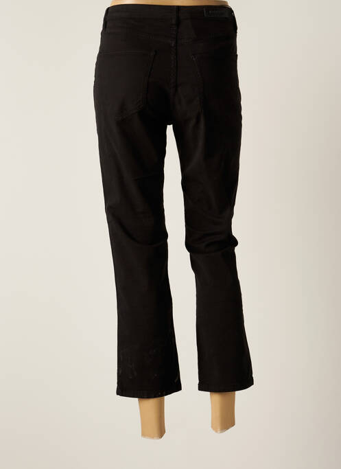 Pantalon trei sferturi elasticitate mărime normală negru DENIM STUDIO femme